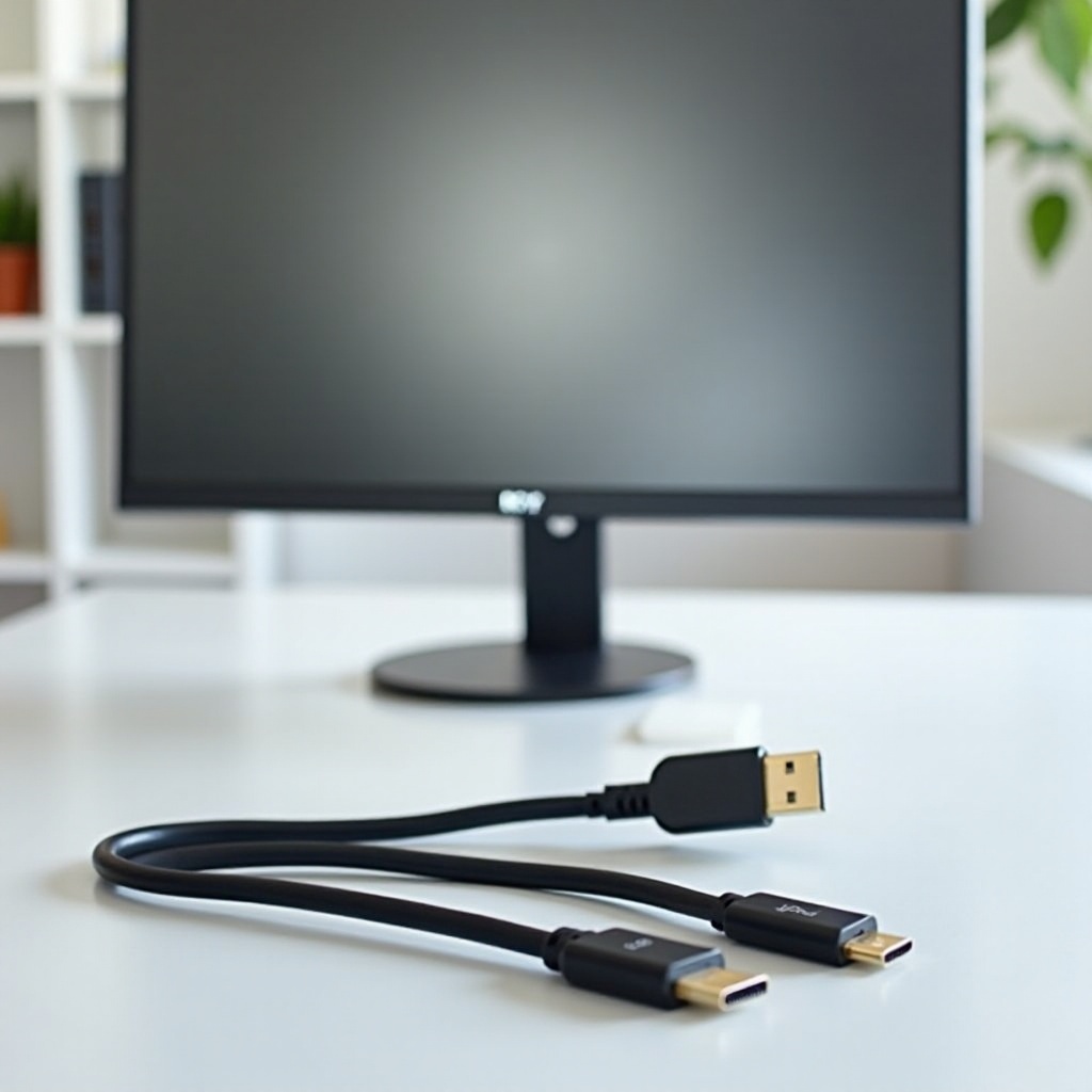 what type of cable works with kyy external monitor