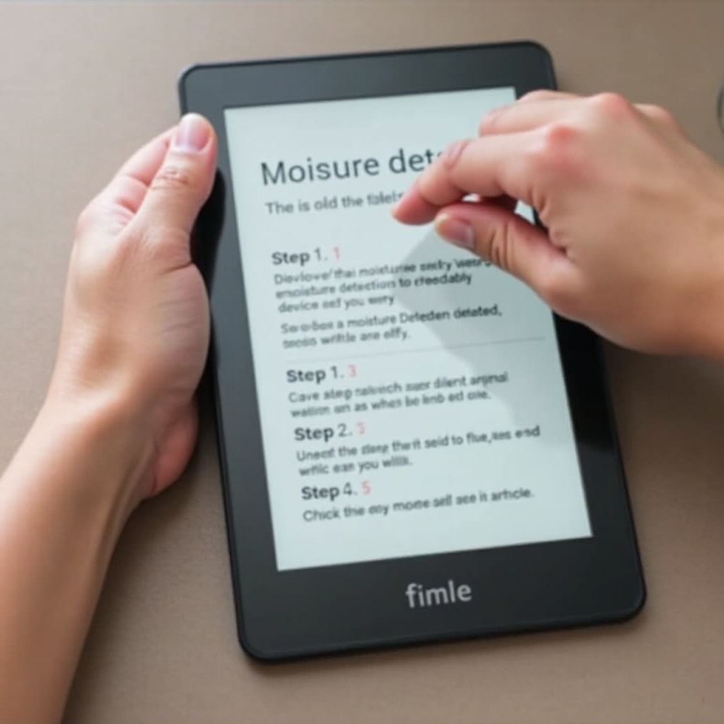 how to disable moisture detected fire tablet